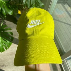 Neon Yellow Nike Baseball Cap